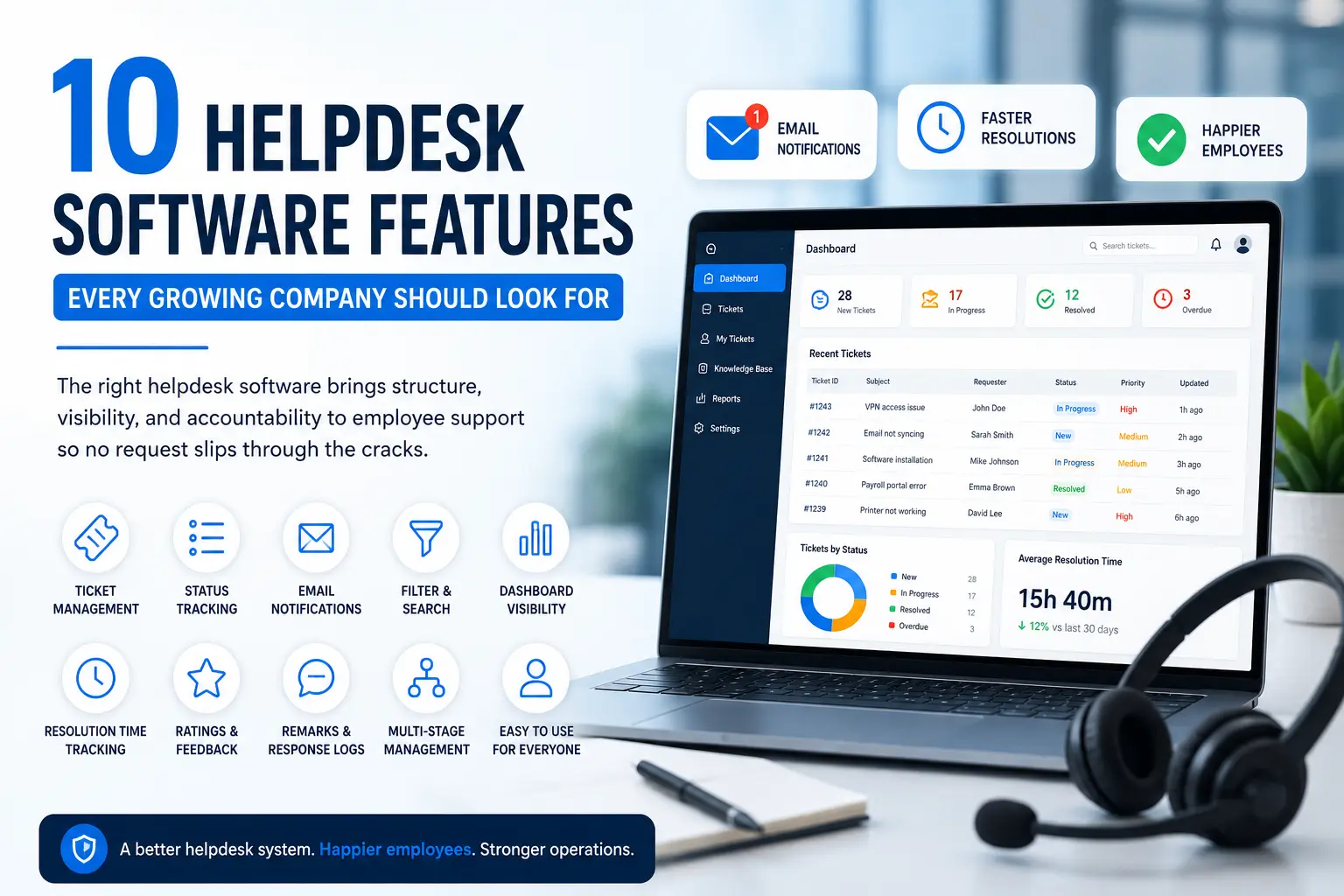 10 Helpdesk Software Features