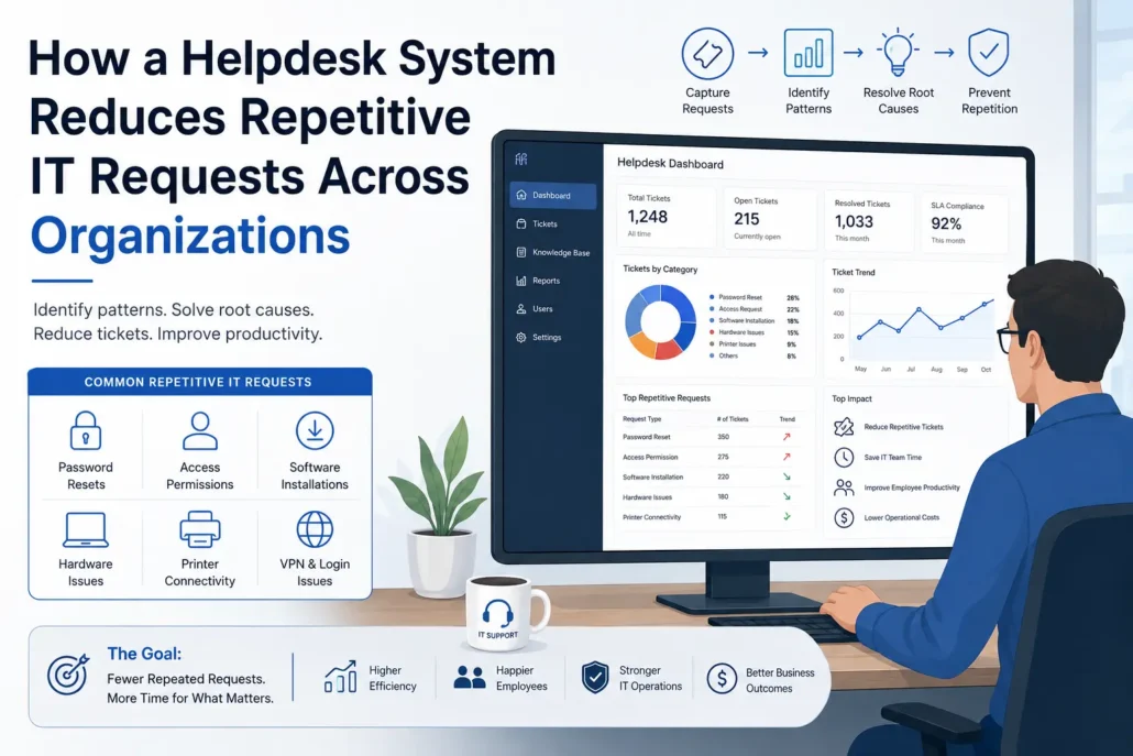 Helpdesk System Reduces Repetitive IT Requests