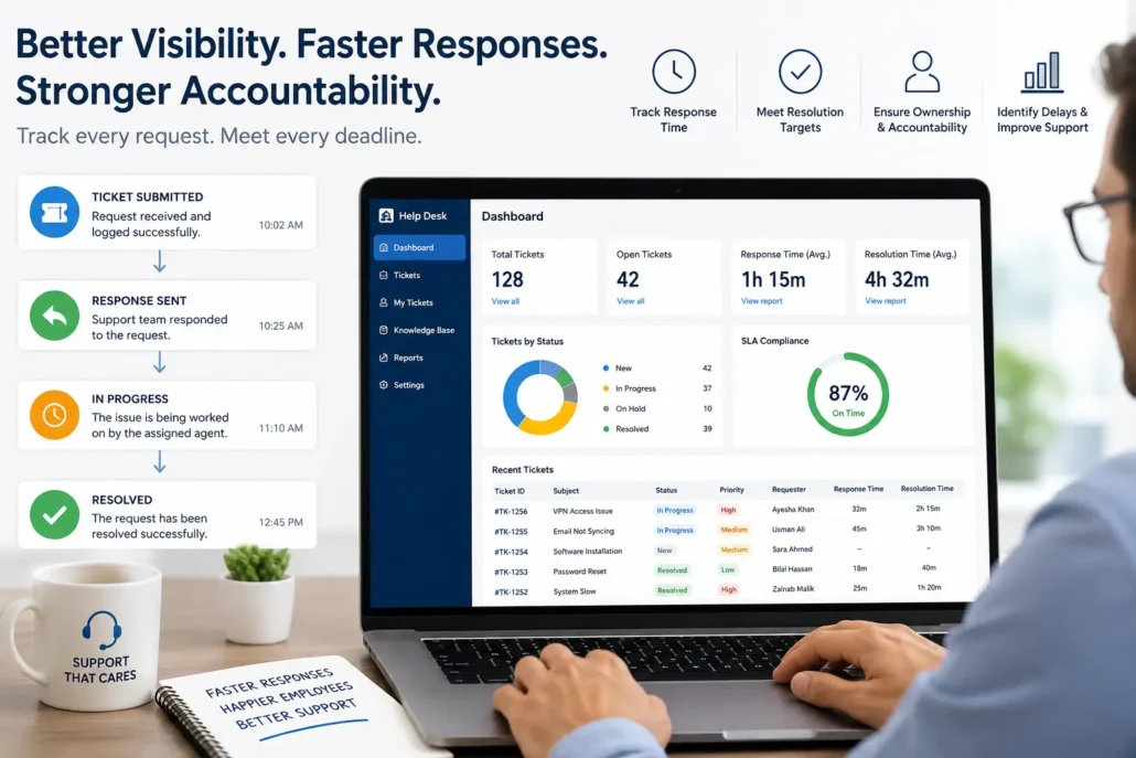 How Helpdesk Software Improves Response Times and Request Accountability