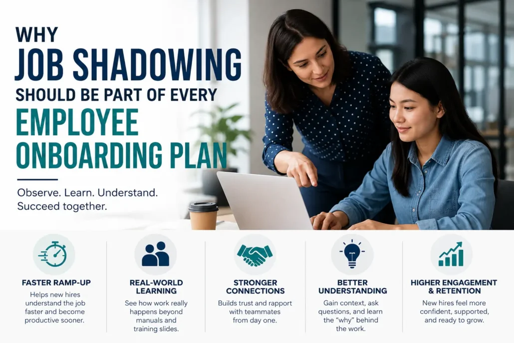 Job Shadowing in Employee Onboarding Benefits & Best Practices