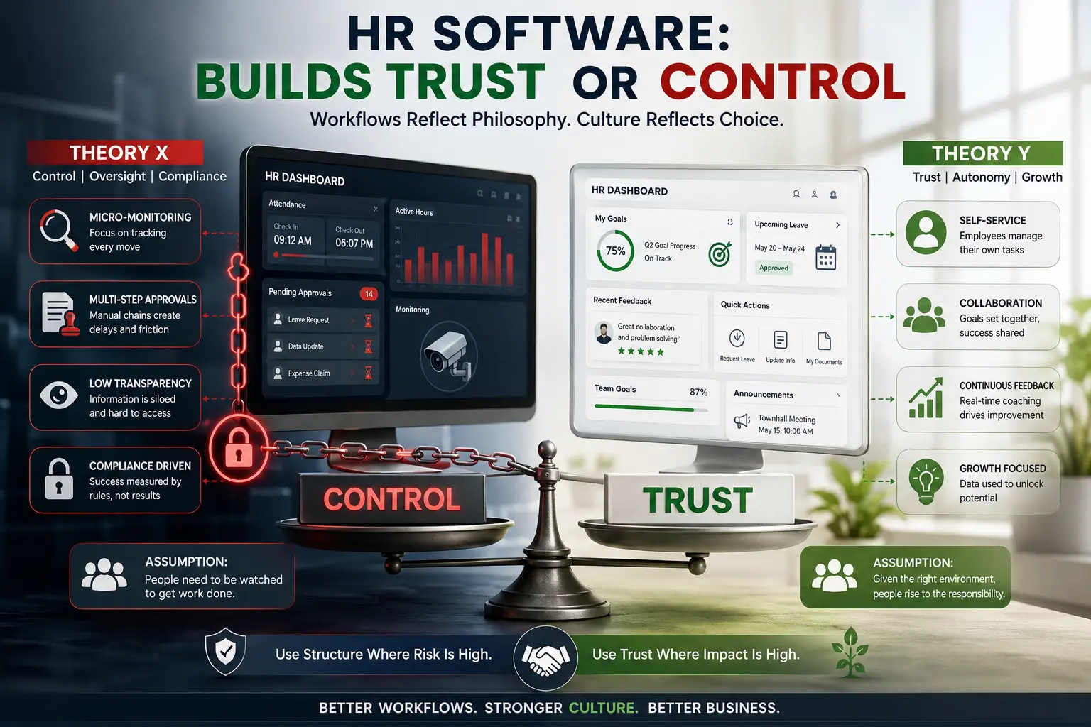 Theory X vs. Theory Y Does Your HR Platform Build Trust or Control